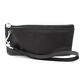 Destiny Natural Milled Cowhide Wristlet Wallet - Midnight Black